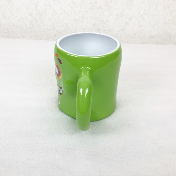 3D Green Sugar Skull Coffee Mug 16 Oz Fall Halloween Day Of The Dead - Picture 5 of 6